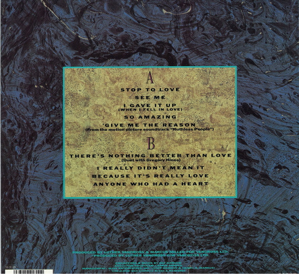 Master Release: Give Me The Reason by Luther Vandross