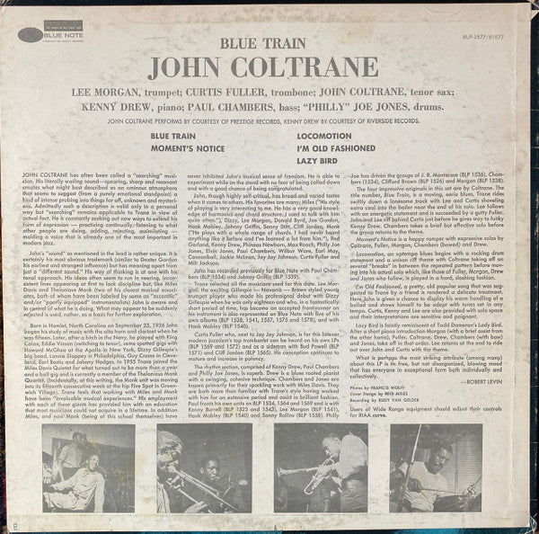 Release: Blue Train-Vinyl-US-1967-BST 81577, BLP 1577, BST 1577-15957643