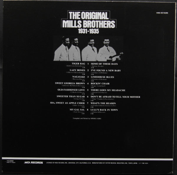 The Original Mills Brothers (1931-1935)