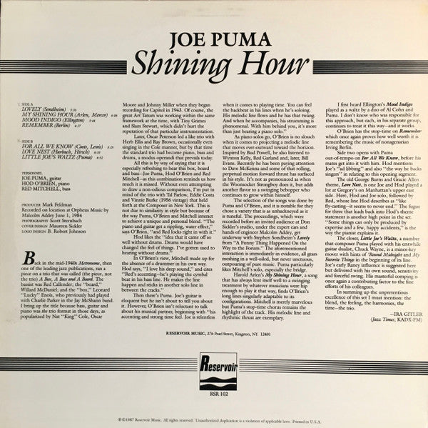 Master Release: Shining Hour by Joe Puma