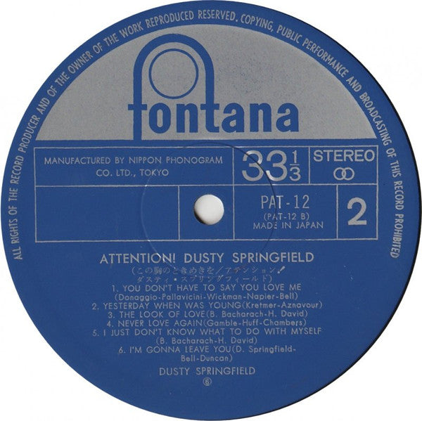 Attention! Dusty Springfield