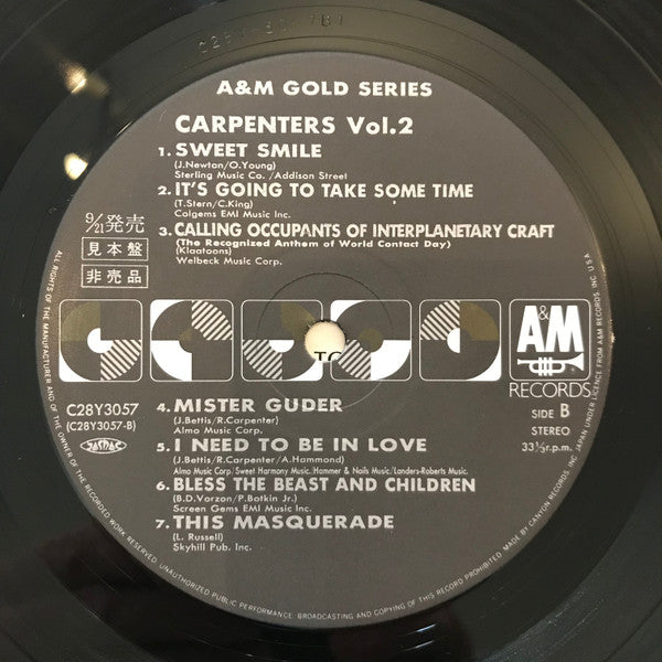 A&M Gold Series Carpenters Vol. 2