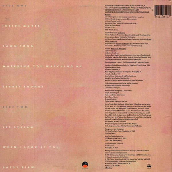 Release: Inside Moves-Vinyl-US-1984-9 60318-1, 60318-1-19909618