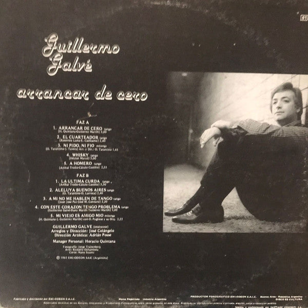 Release: Arrancar De Cero-Vinyl-Argentina-1983-6553-22021522