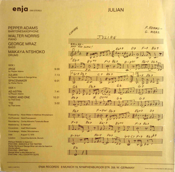 Master Release: Julian by Pepper Adams