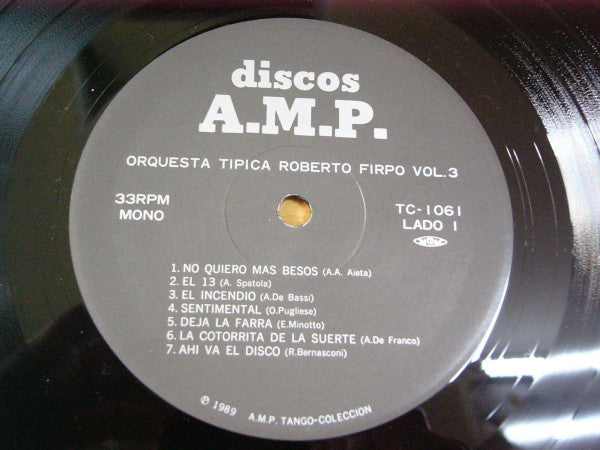 Roberto Firpo Vol. 3 - La Cotorrita de la Suerte