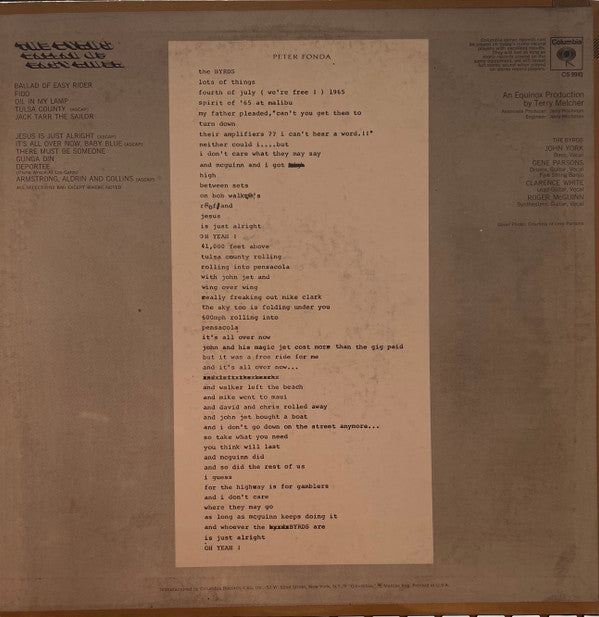 Master Release: Ballad Of Easy Rider by The Byrds