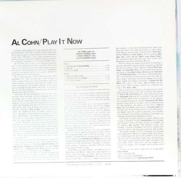 Release: Play It Now-Vinyl-Japan-1975-JC-7010-13311903