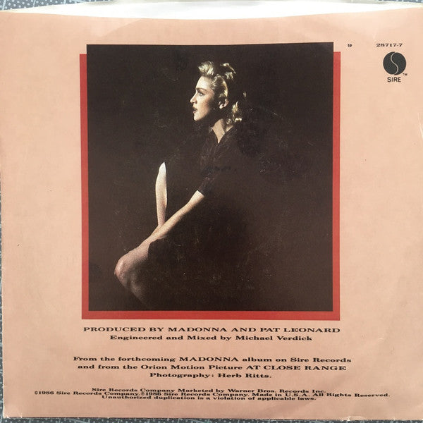 Release: Live To Tell-Vinyl-US-1986-9 28717-7, 7-28717-13475962