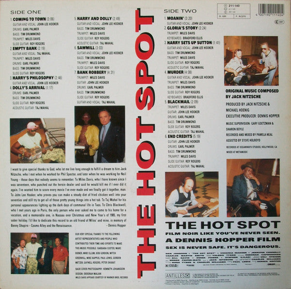 Master Release: The Hot Spot (Original Motion Picture Soundtrack) by Jack Nitzsche