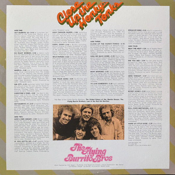 Release: Close Up The Honky Tonks-Vinyl-US-1974-SP-3631-18264025