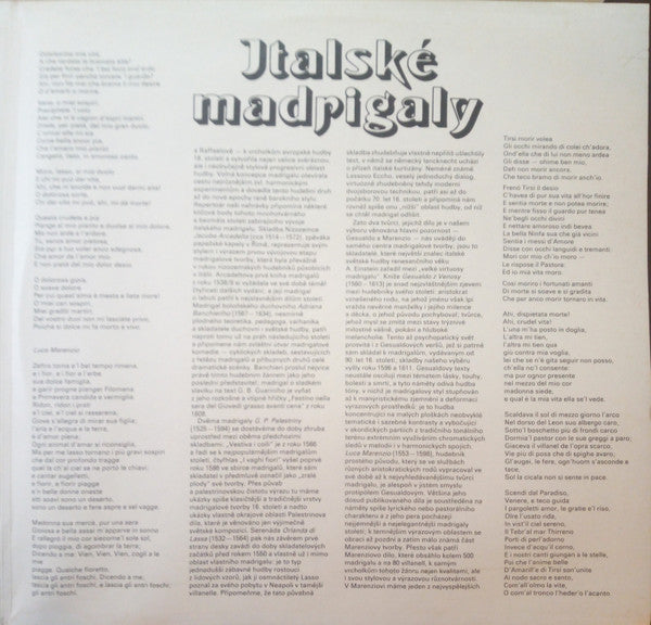 Italské Madrigaly