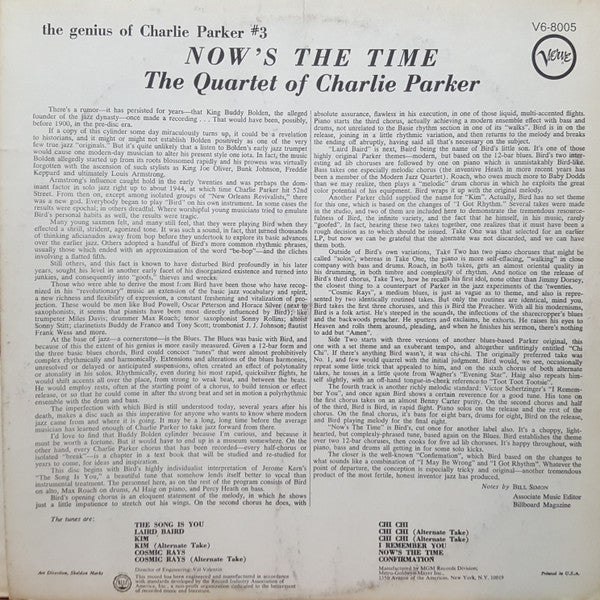 Release: Now's The Time-Vinyl-US-None-V6-8005-23070269