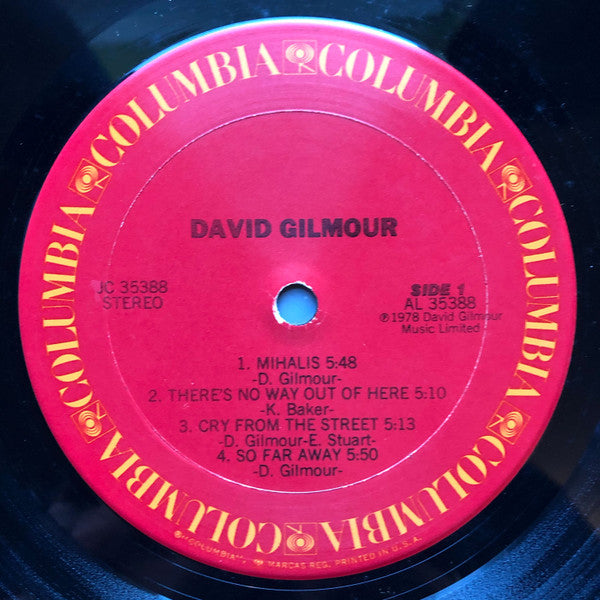 Release: David Gilmour-Vinyl-US-1978-JC 35388-15602224