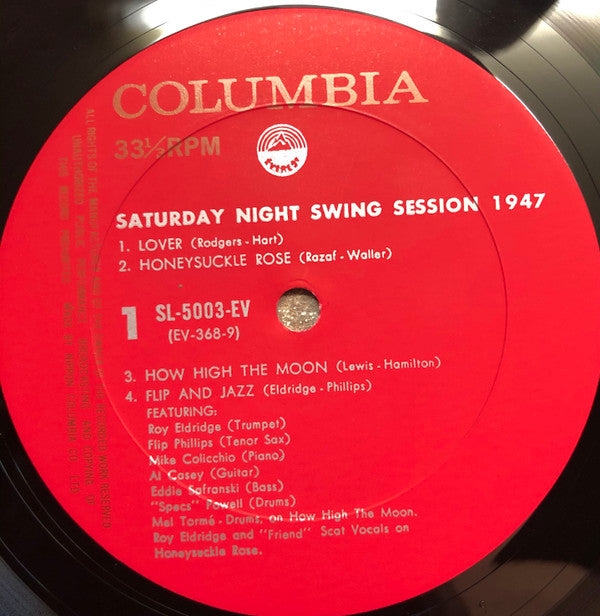 Master Release: Jazz Off The Air (WNEW - 1947), Vol. 1 by Roy Eldridge