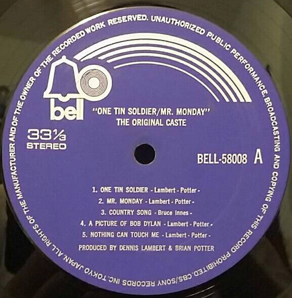 Release: One Tin Soldier-Vinyl-Japan-1969-Bell 58008-11994385