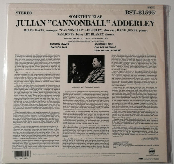 Release: Somethin' Else-Vinyl-France-1985-BST-81595-15975443