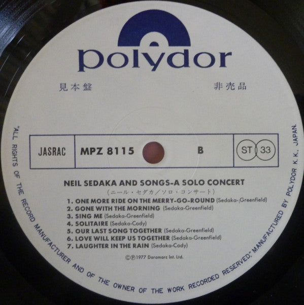 Neil Sedaka And Songs - A Solo Concert