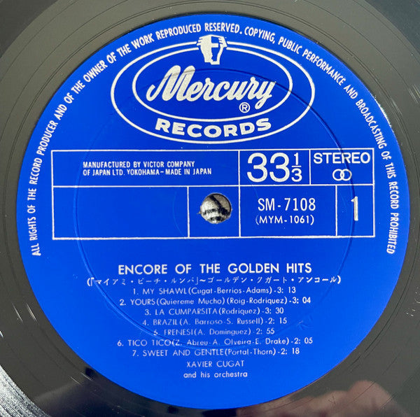 Master Release: Cugat's Golden Hits by Xavier Cugat And His Orchestra