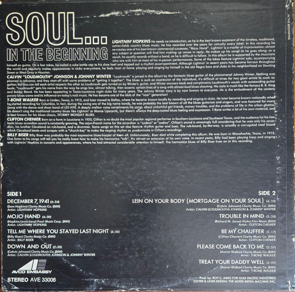 Master Release: Soul...In The Beginning by Various
