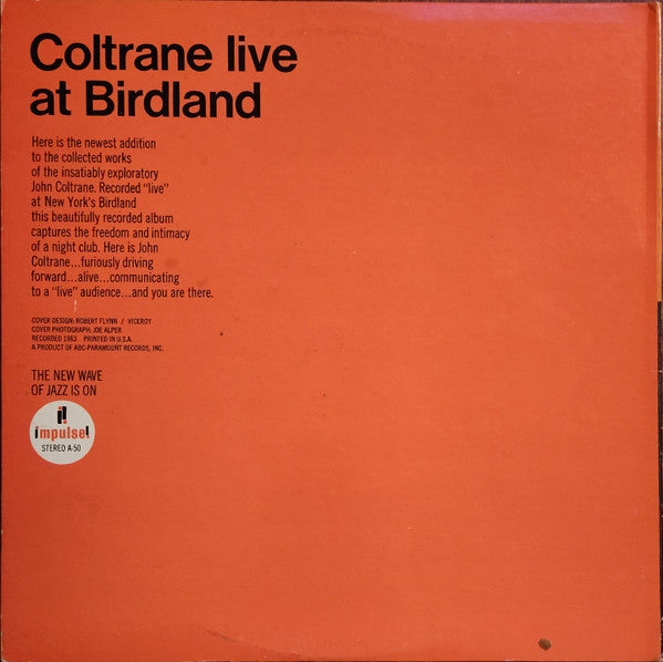 Release: Live At Birdland-Vinyl-US-1972-A-50, AS-50-26284742