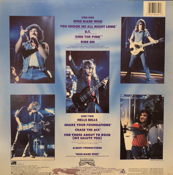 Release: Who Made Who-Vinyl-US-1986-7 81650-1-E, 81650-1-E-14585411