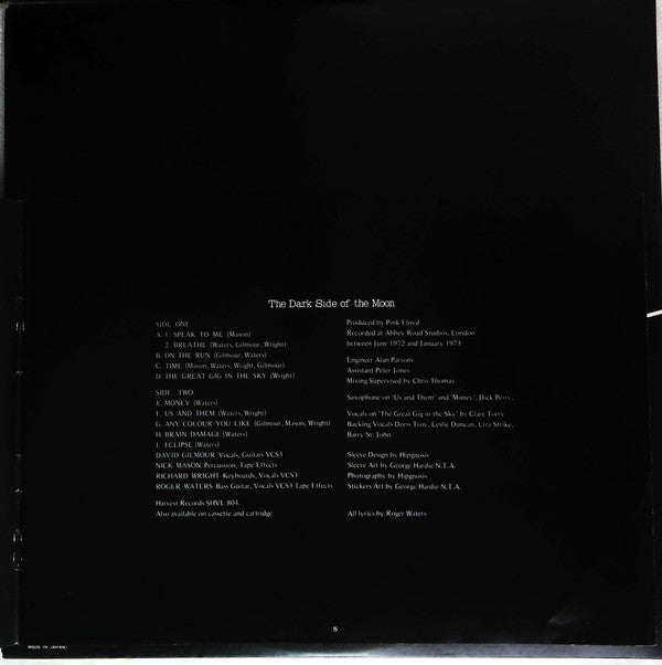 The Dark Side Of The Moon = 狂気