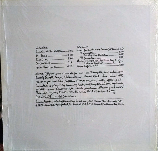 Release: Words And Music-Vinyl-US-1970-RS 6421-22362301