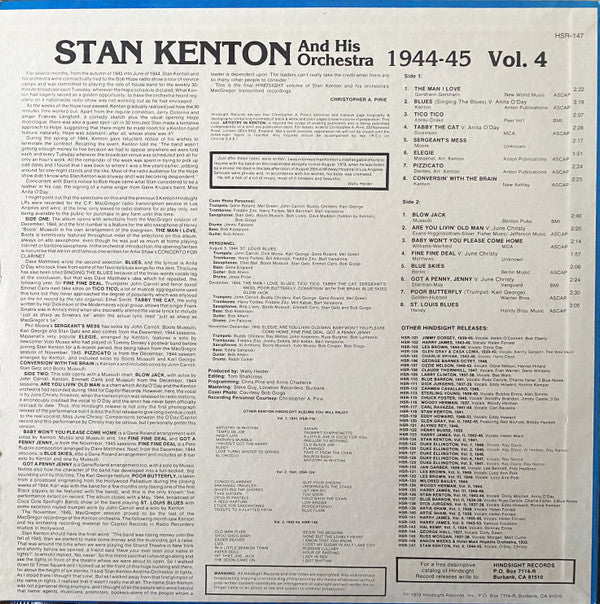 Master Release: The Uncollected Stan Kenton, Vol. 4, 1944-1945 by Stan Kenton And His Orchestra