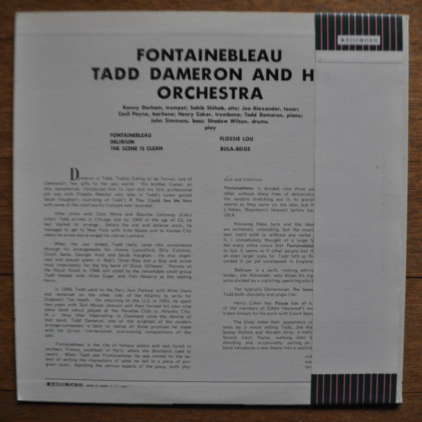 Release: Fontainebleau-Vinyl-Japan-1975-LPJ-40007-11042371