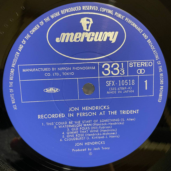 Recorded In Person At The Trident