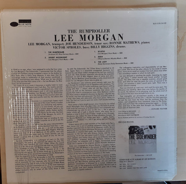 Release: The Rumproller-Vinyl-US-1973-BST-84199, BLP 4199, 84199-15931212