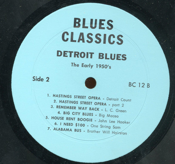 Detroit Blues - The Early 1950s