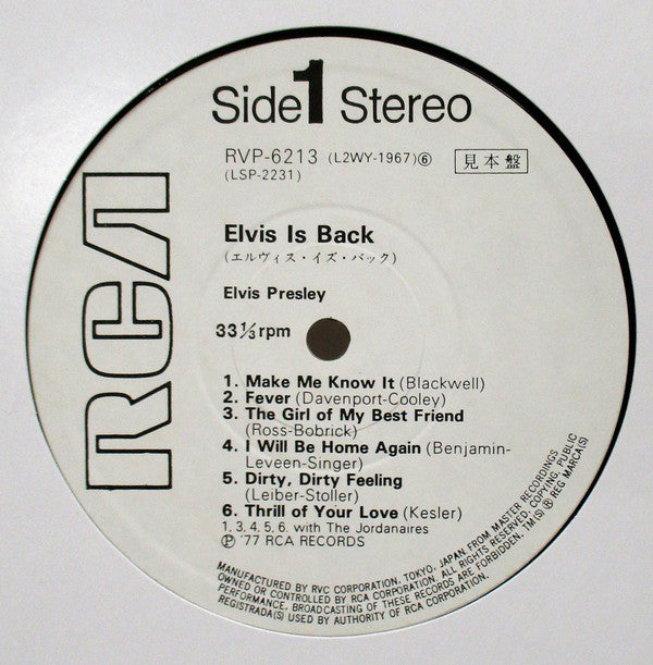 Elvis Is Back!