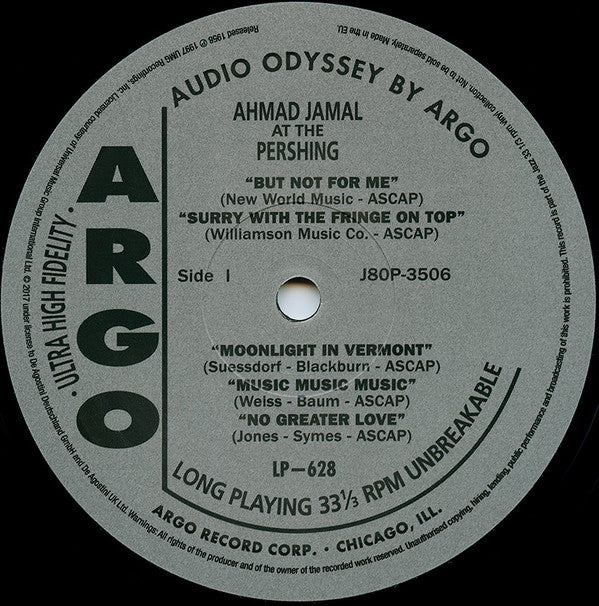 Ahmad Jamal At The Pershing