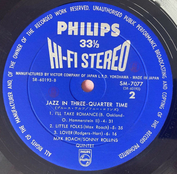 Jazz In Three - Quarter Time