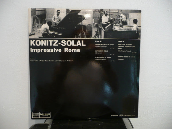 Master Release: Impressive Rome by Lee Konitz