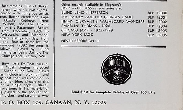 1926-30 (Bootleg Rum Dum Blues)