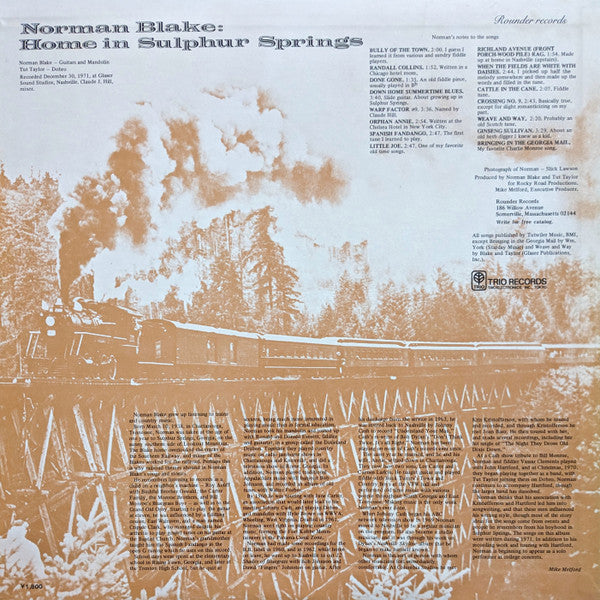 Master Release: Home In Sulphur Springs by Norman Blake (2)