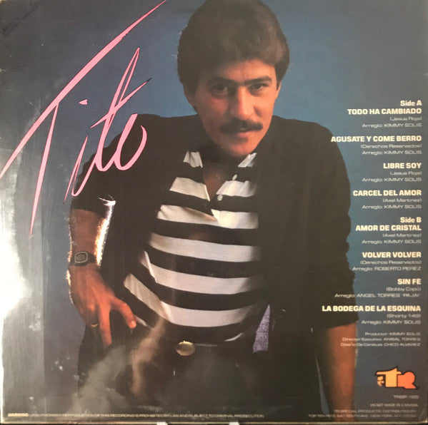 Release: Todo Ha Cambiado-Vinyl-US-1984-TRSP 165-11420440