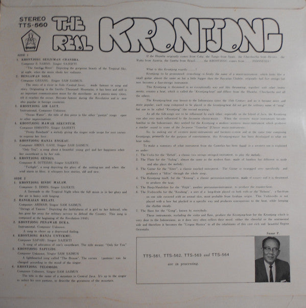 Master Release: The Real Krontjong by Sam Saimun