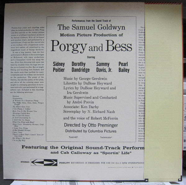 Release: Porgy And Bess-Vinyl-Japan-1977-25AP 809-20141644