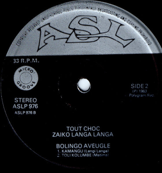 Master Release: Tout-Choc Zaiko Langa Langa Nkolo Mboka, Vol. 2 by Zaiko Langa Langa