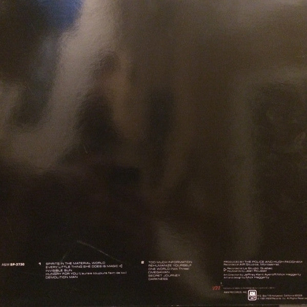 Release: Ghost In The Machine-Vinyl-US-1981-SP-3730-13762356