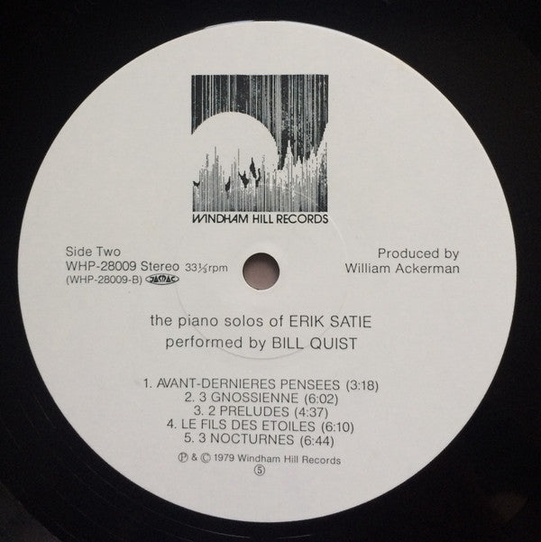 Piano Solos Of Erik Satie