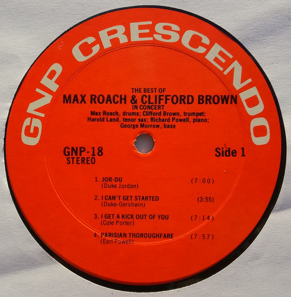 The Best Of Max Roach And Clifford Brown In Concert