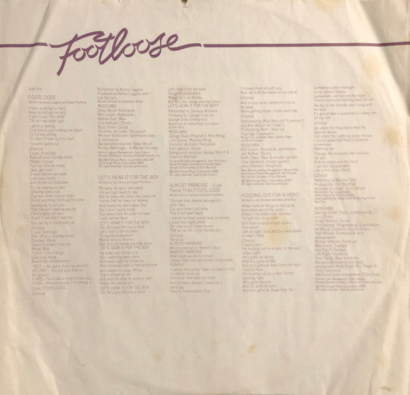 Footloose (Original Motion Picture Soundtrack)