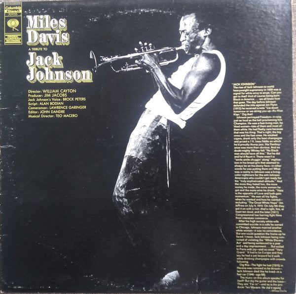 Release: Jack Johnson (Original Soundtrack Recording)-Vinyl-US-1977-PC 30455, KC 30455, 30455-12910722