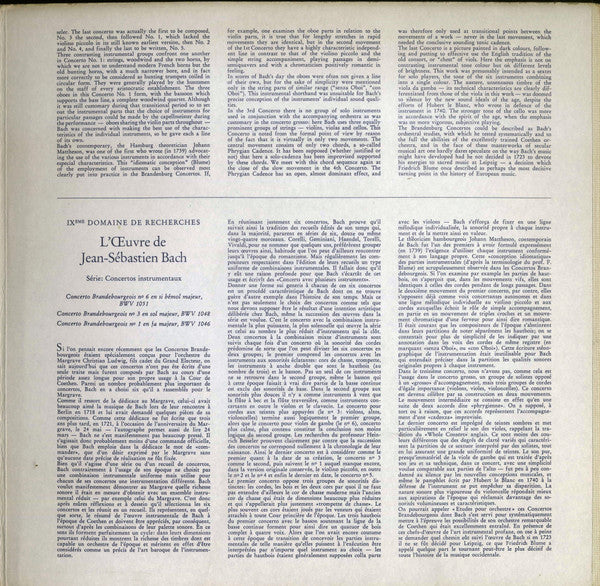 Brandenburgische Konzerte (1) (Nr. 6 B-Dur, BWV 1051 · Nr. 3 G-Dur, BWV 1048 · Nr. 1 F-Dur, BWV 1046)