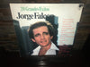 Jorge Falcon - 20 Grandes Exitos (Vinyl, LP, Compilation, Stereo) Very Good (VG) / Very Good (VG)